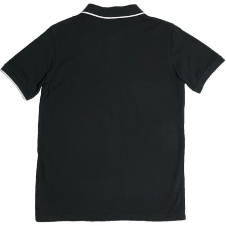 STUSSY DELUXE × Reyn Spooner Wネーム鹿の子ポロシャツ ブラック Sサイズ