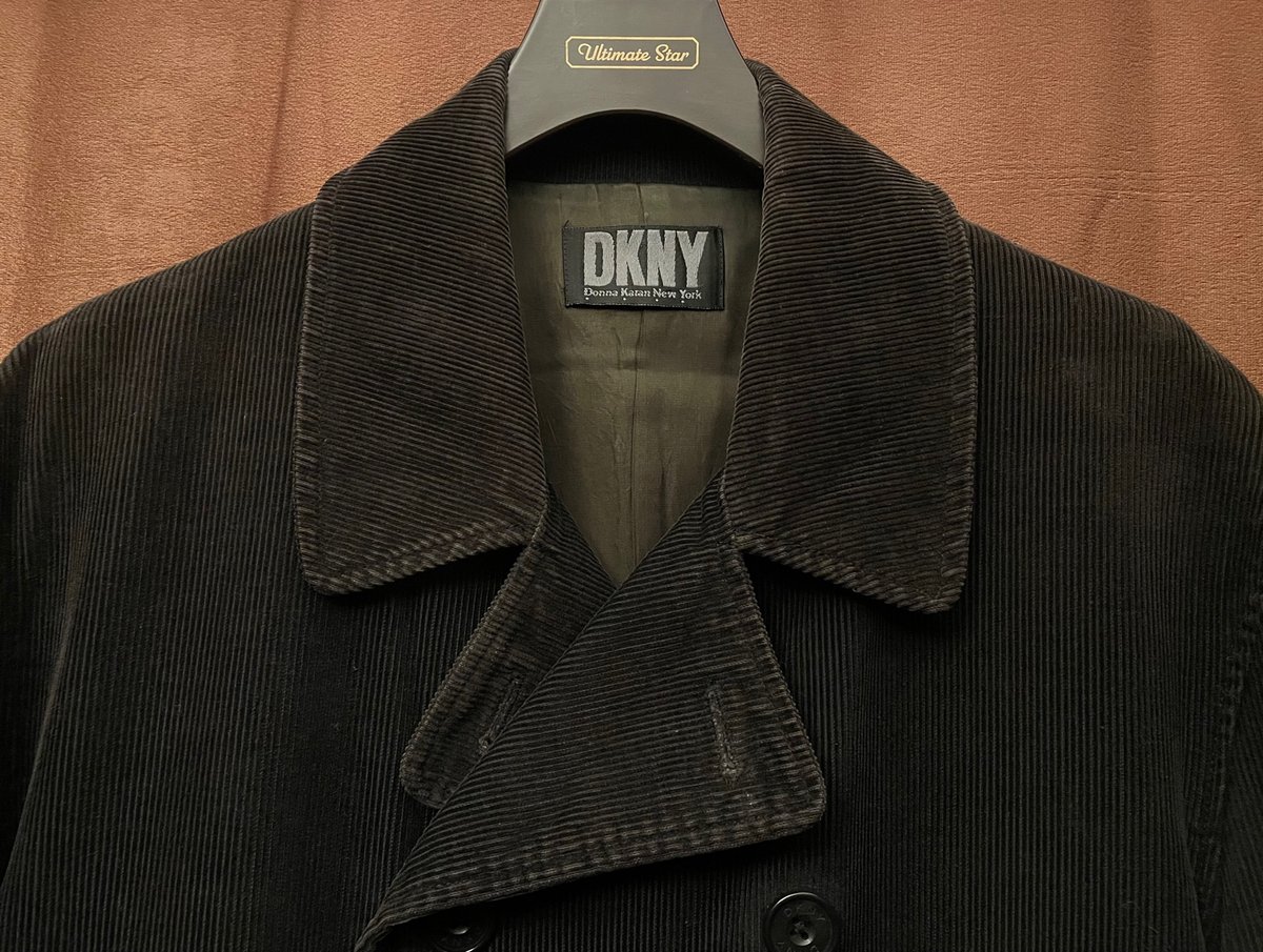 DKNY コーデュロイPコート ブラック Lサイズ | Ultimate Star
