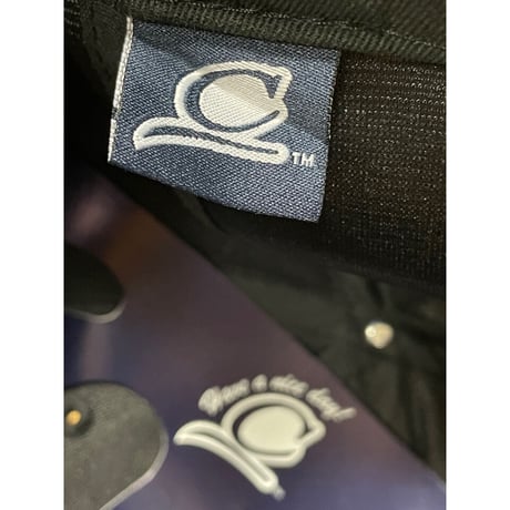新古品 Chuck 合皮スウェード×蛇柄ベースボールキャップ ブラック×ピンク Fサイズ