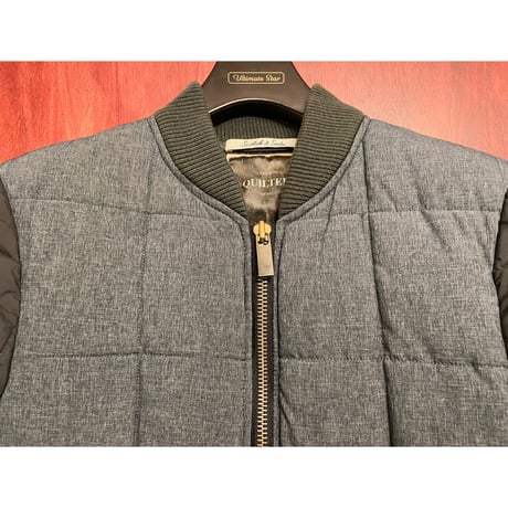 SCOTCH & SODA LUXURY GARMENTS BY SCOTCH キルティングダウンMA-1ジャケット ネイビー Sサイズ
