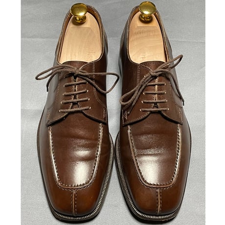 BARNEYS NEWYORK Uチップシューズ ブラウン 40サイズ イタリア製