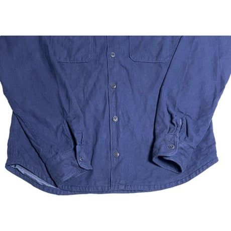 MADE IN USA製 SAVE KHAKI UNITED 長袖コットンシャツジャケット ネイビー Lサイズ