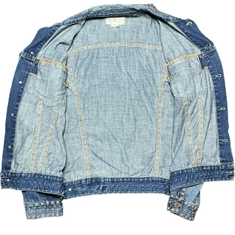 DENIM&SUPPLY RALPH LAUREN スタッズ加工デニムジャケット ライトインディゴ Mサイズ