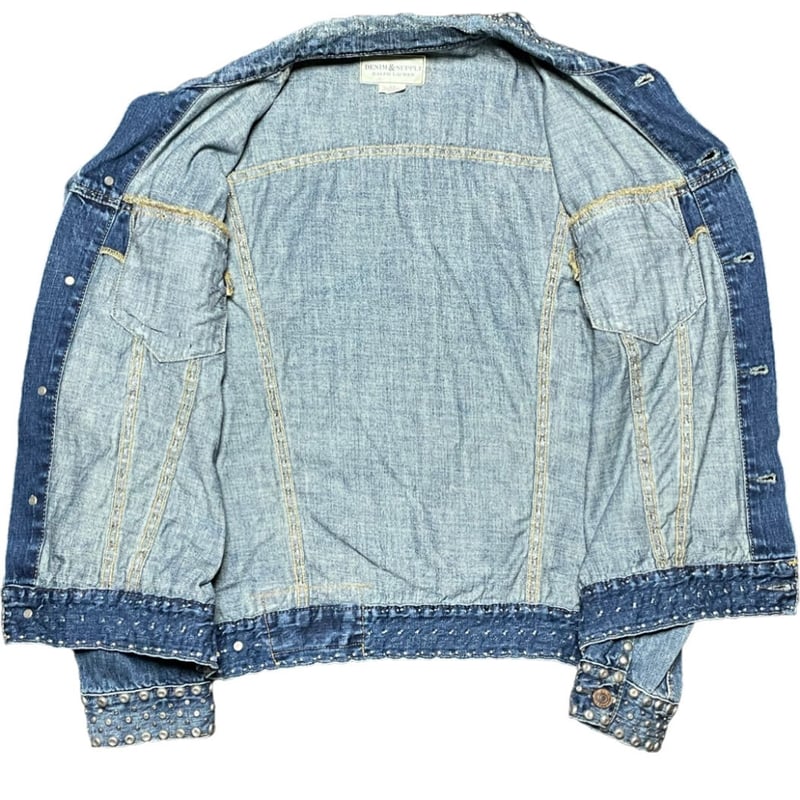 DENIM&SUPPLY RALPH LAUREN スタッズ加工デニムジャケット DENIM&SUPPLY RALPH LAUREN スタッズ加工デニムジャケット