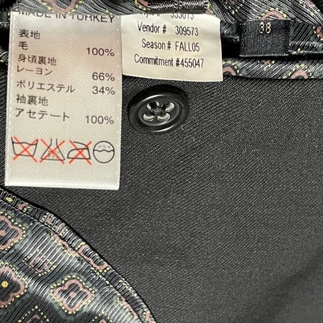▲訳あり商品▲ 専用ガーメントバッグ付き BANANA REPUBLIC ウールスーツ ブラック 38/W31サイズ
