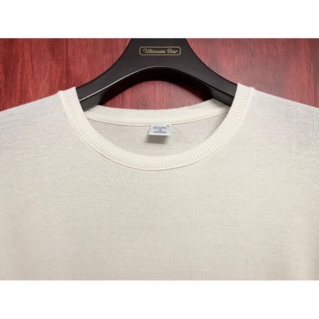 MADE IN ITALY製 gicipi クルーネックコットンセーター アイボリー 5サイズ