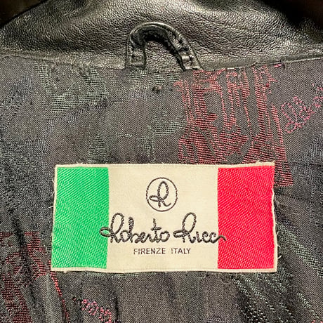 MADE IN JAPAN製 Roberto Ricci ラムレザージャケット ブラック