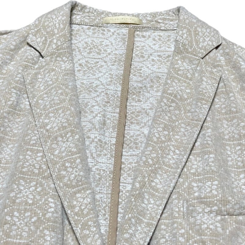 MADE IN ITALY製 Mr. Rick Tailor リネンコットンテーラードジャケッ