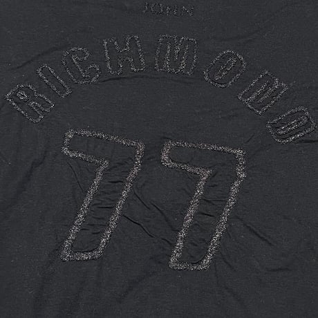 MADE IN ITALY製 JOHN RICHMOND バックロゴ半袖Tシャツ ブラック Mサイズ