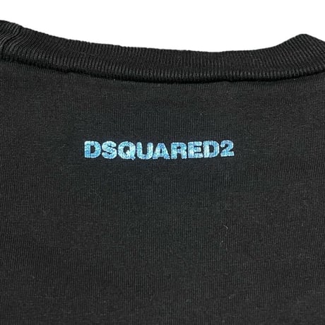MADE IN ITALY製 DSQUARED2 イーグル柄半袖Tシャツ ブラック Sサイズ