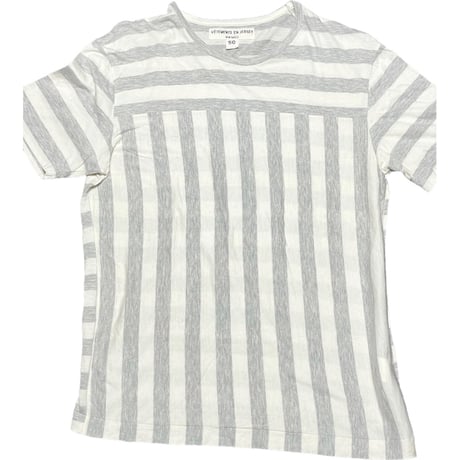 【ベイクルーズ取り扱い】MADE IN ITALY製 WIM NEELS VETEMENTS EN JERSEY ボーダーTシャツ グレー×アイボリー 50サイズ