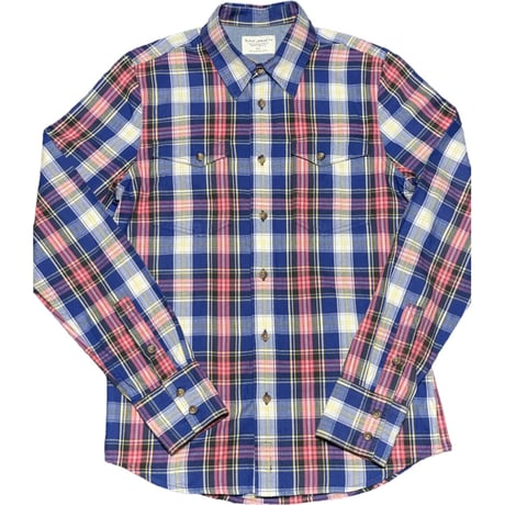 Nudie Jeans 長袖オーガニックコットンシャツ マルチカラー XSサイズ
