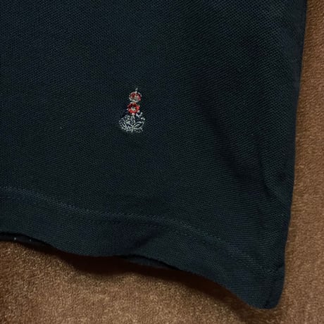 MADE IN ITALY製 GUY ROVER PER nano universe ヘンリーネック鹿の子Tシャツ ネイビー XSサイズ