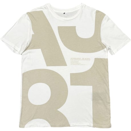ARMANI JEANS 半袖クルーネックシャツ ホワイト Sサイズ