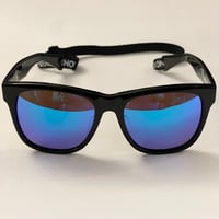 ケース付き PHENOMENON オリジナルメガネバンド付き ミラーレンズサングラス ブラック