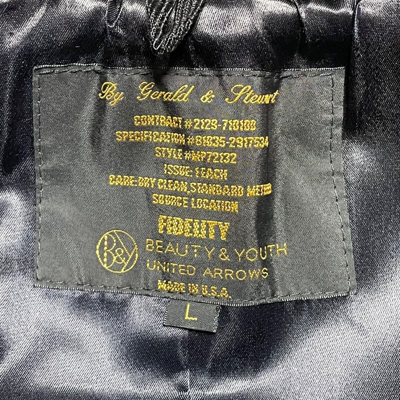 【限定値下げ】beauty&youth FIDELITY 　コート MADE IN USA製 FIDELITY × BEAUTY＆YOUTH UNITED ARR