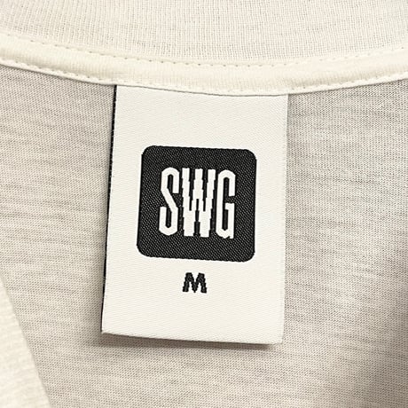 SWAGGER ポケット付きクルーネックTシャツ ホワイト Mサイズ