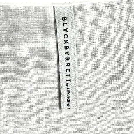 MADE IN JAPAN製 BLACKBARRETT by NEIL BARRETT 長袖カットソー ホワイト×ブラック 3サイズ