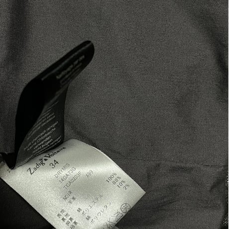 Zadig&Voltaire レザーライダースジャケット ブラック 34/XSサイズ