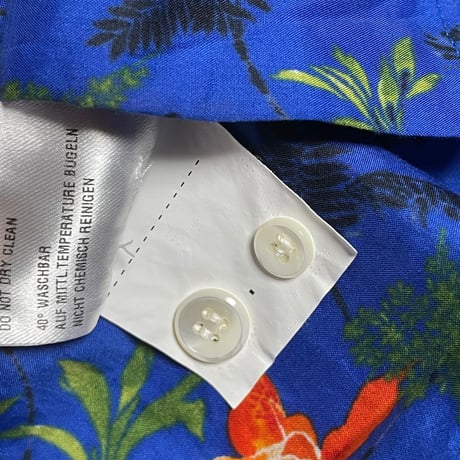 ☆タグ付き新古品☆ MADE IN ITALY製 Capri アロハシャツ ネイビー Mサイズ