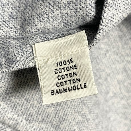 MADE IN ITALY製 PRANDI 長袖コットンシャツ ネイビー Sサイズ