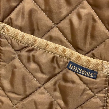 ▲訳あり商品▲ MADE IN ENGLAND製 LAVENHAM キルティングジャケット ブラウン 36/48サイズ