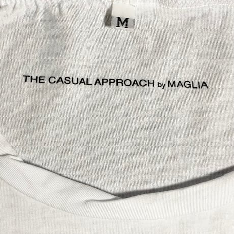 ★新品★ MADE IN ITALY製 MAGLIA 2025年AWモデル 「FIRENZE IN MAGLIA」 イタリア都市 プリント クルーネックTシャツ ホワイト×パープル M～XLサイズ
