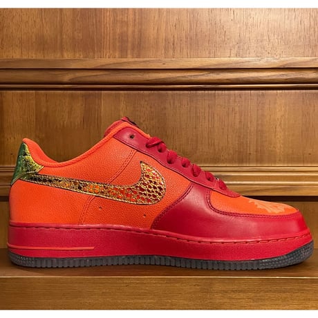 激レア日本未発売 箱付き NIKE AIR FORCE 1 Doernbecher Charity 2010年モデルスニーカー レッド×オレンジ US10/28cm