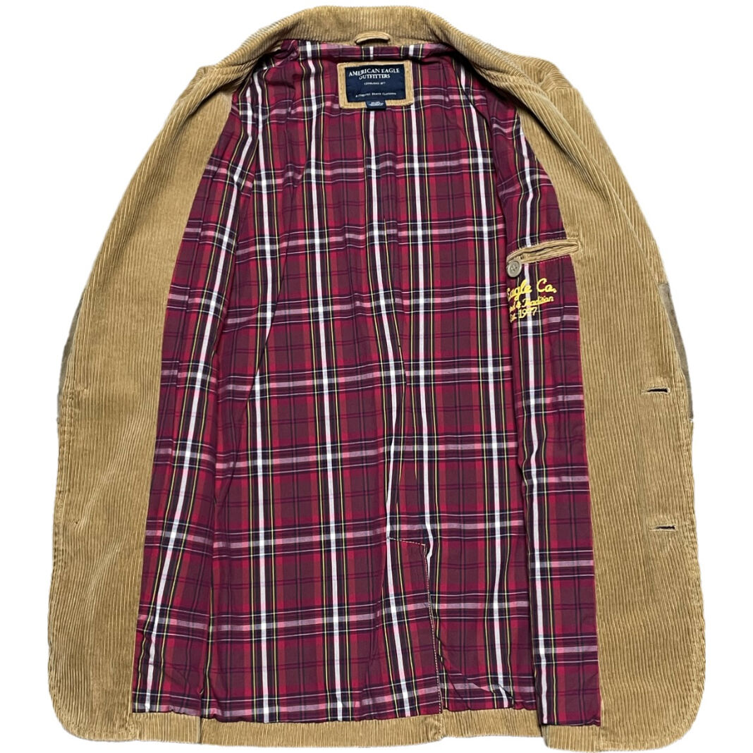 AMERICAN EAGLE OUTFITTERS コーデュロイテーラードジャケット キャメル