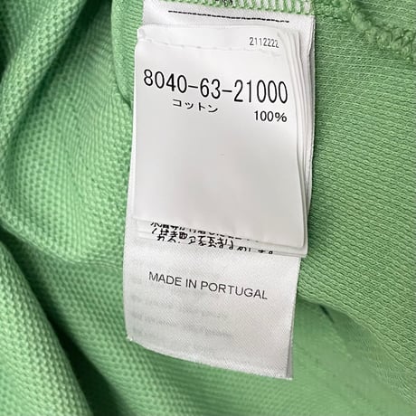 MADE IN PORTUGAL製 HENRI LLOYD × Nigel Cabourn 限定コレクション 半袖鹿の子ポロシャツ ライトグリーン Mサイズ