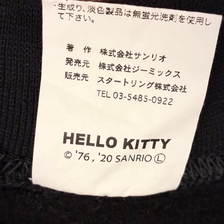 レア PROJECT SR'ES × HELLO KITTY LIMITED EDITION コラボレーション プリント入り プルオーバーパーカー ブラック Lサイズ