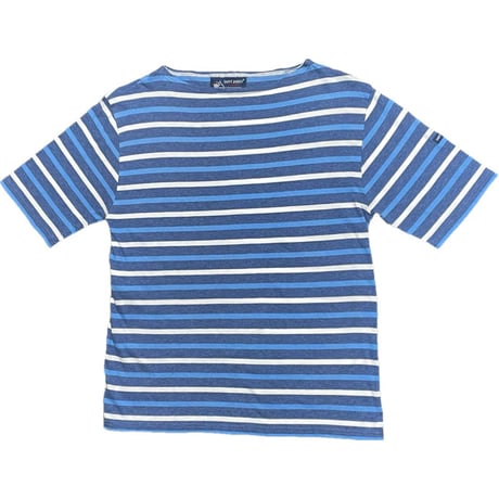 MADE IN FRANCE製 SAINT JAMES ボーダー柄半袖Tシャツ マルチカラー S/Mサイズ