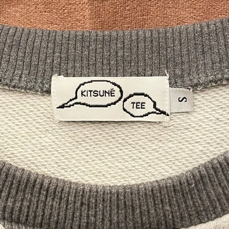 MADE IN PORTUGAL製 MAISON KITSUNÉ KISUNÉ TEE スウェットトレーナー グレー Sサイズ