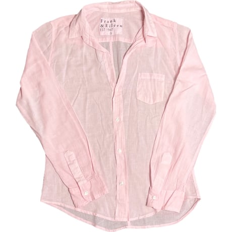 【サザビーリーグ取り扱い】MADE IN USA製 Frank & Eileen 長袖コットンシャツ ピンク Sサイズ