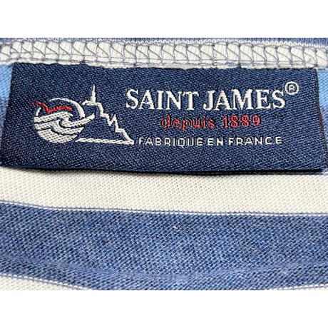 MADE IN FRANCE製 SAINT JAMES ボーダー柄半袖Tシャツ マルチカラー S/Mサイズ