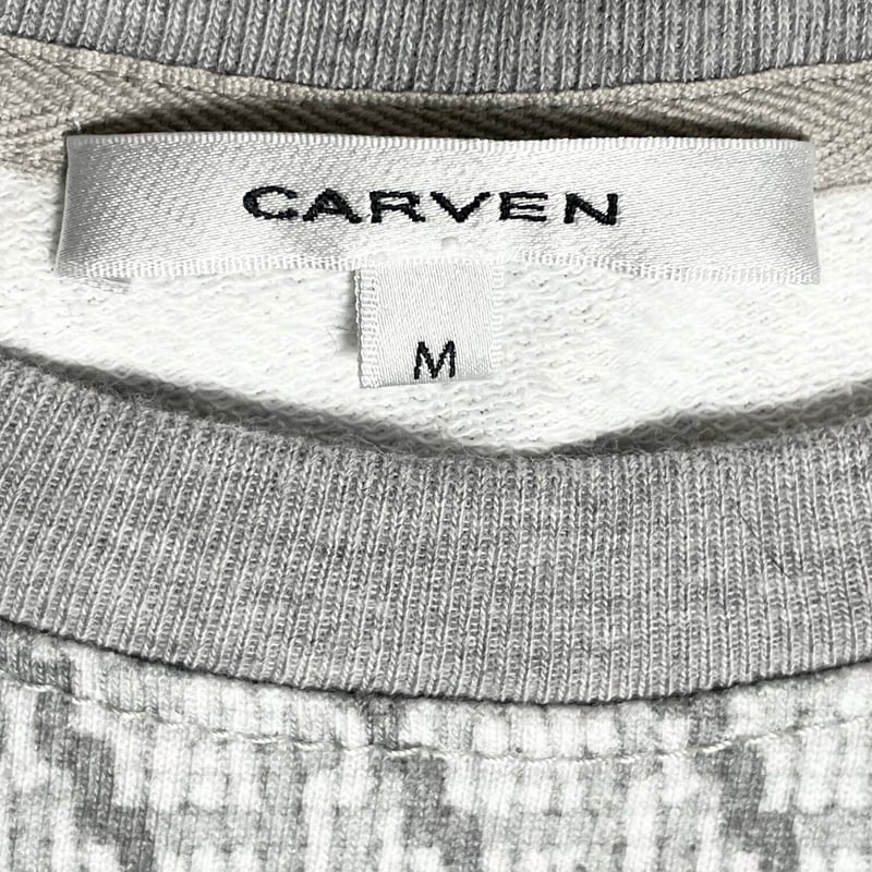 MADE IN BULGARIA製 CARVEN 総柄トレーナー グレー Mサイズ | Ult