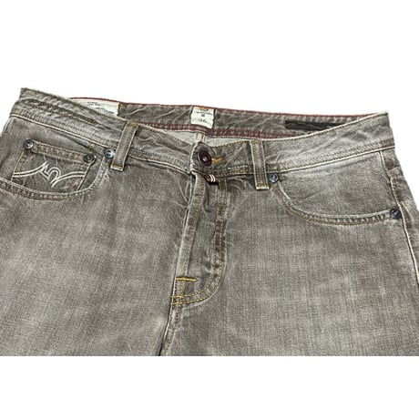 MADE IN ITALY製 PT05 ウォッシュ加工デニムパンツ ブラック W34サイズ
