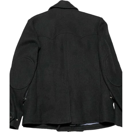 MADE IN USA製 MONITALY ウールPコート ブラック 36サイズ