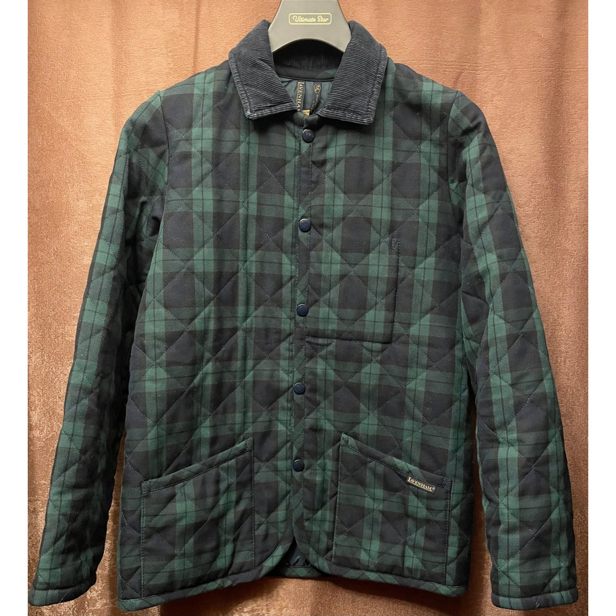 MADE IN ENGLAND製 LAVENHAM チェック柄キルティングジャケット 