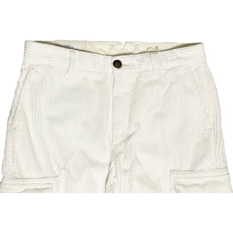 ☆タグ付き新古品☆ MADE IN ITALY製 eleventy コーデュロイカーゴパンツ ホワイト W32サイズ