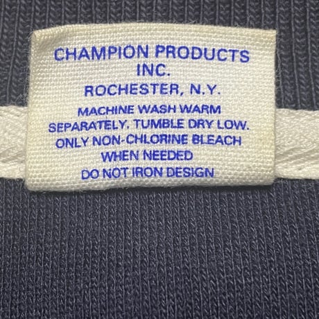 Champion NEW YORKロゴ 裏使い半袖スウェットTシャツ ネイビー Lサイズ