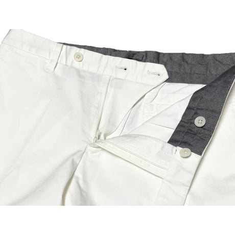 ☆タグ付き新古品☆ MADE IN JAPAN製 DESIGNWORKS スラックス ホワイト 48サイズ 裾フリー