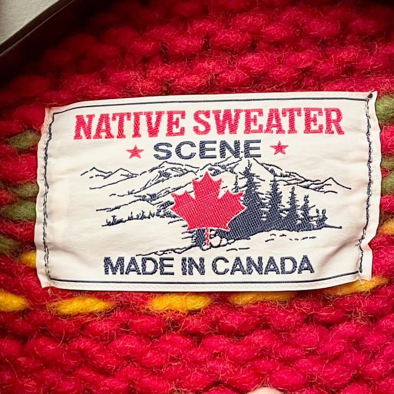 MADE IN CANADA製 NATIVE SWEATER SCENE カウチンセーター レ MADE IN CANADA製 NATIVE SWEATER SCENE カウチンセーター レ