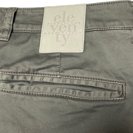 MADE IN ITALY製 eleventy カーゴスラックス グレー W30サイズ シングル仕上げ