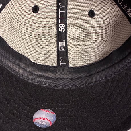 NEW ERA × MLB NEW YORK YANKEES COOPERSTOWN COLLECTION 59FIFTY ウール混 ベースボールキャップ ブラック 7 55.8cm