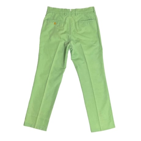 ▲訳あり商品▲ 【TOMORROWLAND 取り扱い】 MADE IN ROMANIA製 PT01 OCEAN DRIVE コットンカラースラックス グリーン 44サイズ
