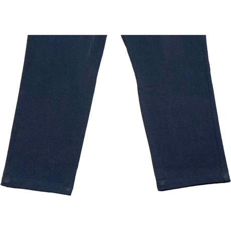 MADE IN ITALY製TESSUTI DI SONDRIO生地使用 HUGO BOSS コットンスラックス ネイビー 52サイズ