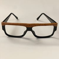 激レア HAND MADE IN FRANCE製 EMMANUELLE KHANH 80's リアルパイソンレザー仕様 レンズ無しサングラス ブラック
