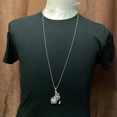 【お得セット】☆未使用新古品☆ 激レア Gabriel Urist x PHENOMENON B-BOY Pendant Old School ボールチェーンネックレス ゴールド×シルバー