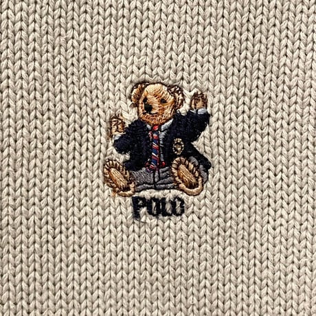 Polo by Ralph Lauren ポロベアクルーネックセーター ペールグリーン Lサイズ